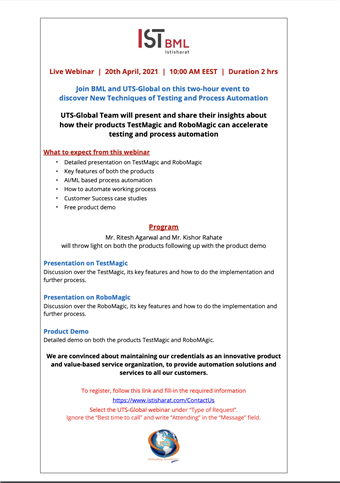 UTS-Global Webinar April 20, 2021